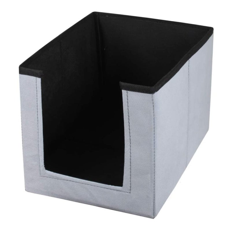 Kuber Industries Multiuses NonWoven Closet Organizer With Handles Pack of 2 Black Grey HS43KUBMART26539 - Image 4