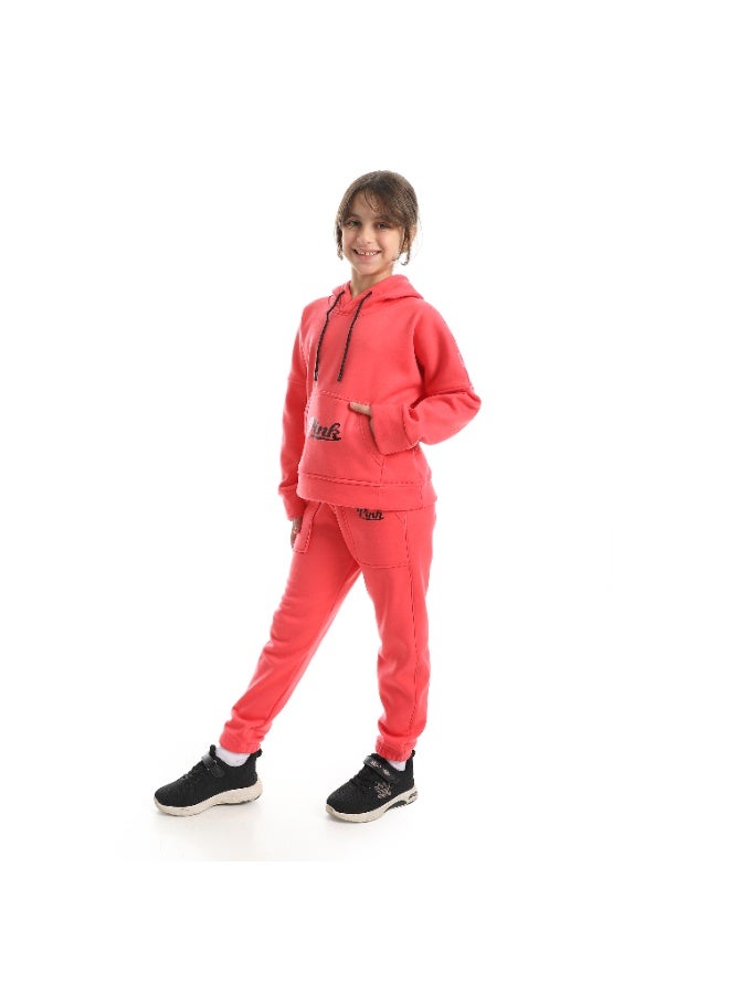 سيزار ترنج بناتي ميلتون شتوي مزود بطباعة علي الصدر - Image 2