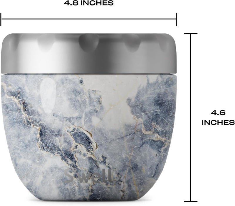 S'well Stainless Steel Bowls-21.5 Oz Triple-Layered Vacuum-Insulated Containers Keeps Food and Drinks Cold for 11 Hours and Hot for 7 - with No Condensation - BPA Free, 21.5oz, Blue Granite - Image 4