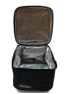 Beach Cool Hot and Cold Lunch Bag - Padded and High Quality Material - Adjustable Strap - 5 Liter - Black  - Image 2