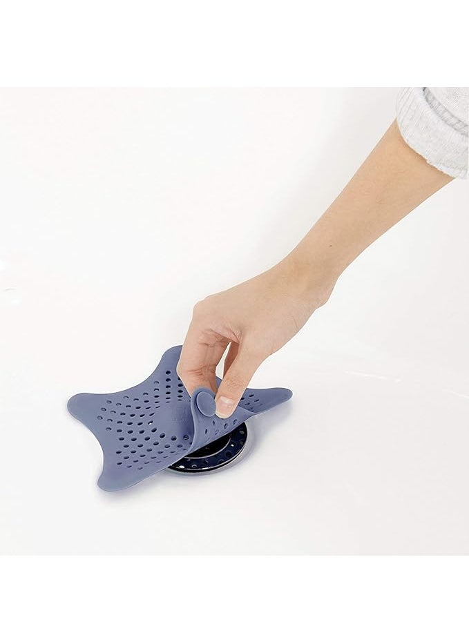 ASTRECA ASTRECA Silicone Star Shaped Sink Filter Bathroom Hair Catcher Drain Strainers Cover Trap Basin Drain Strainers Cover Trap Basin Multicolor Pack of 4  - Image 5
