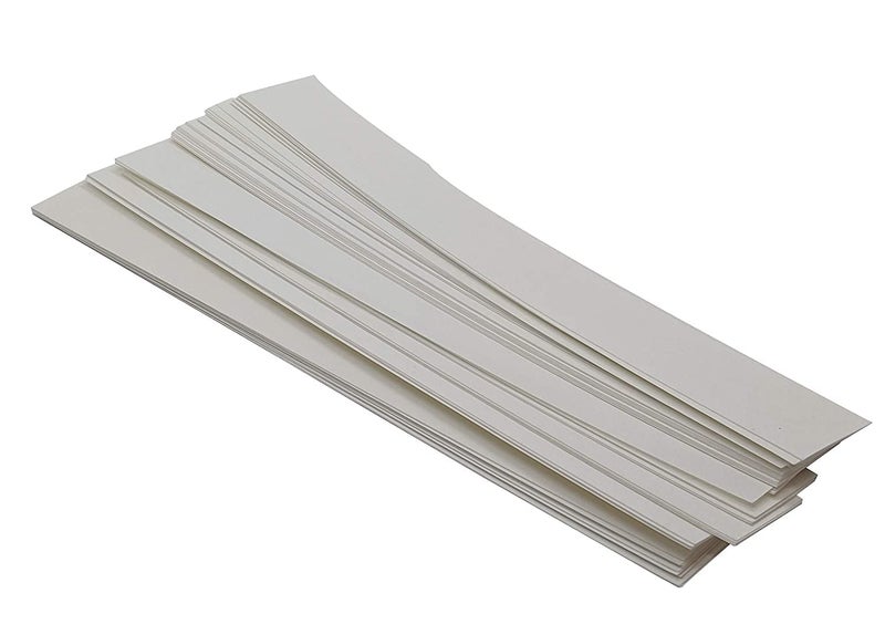 Bartovation Grade 1 Chromatography Paper 6 x 0.75 Inches for Laboratories, School, Pigment Separation and Experiments [Bag of 100 Strips] - Image 1
