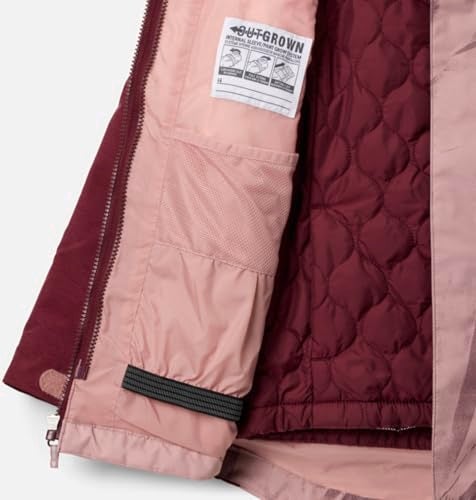 Columbia Youth Whirlibird III Interchange Jacket, Fig Snowflight Tonal/Rich Wine, Small - Image 3