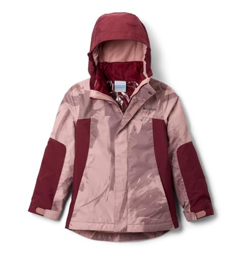 Columbia Youth Whirlibird III Interchange Jacket, Fig Snowflight Tonal/Rich Wine, Small - Image 1