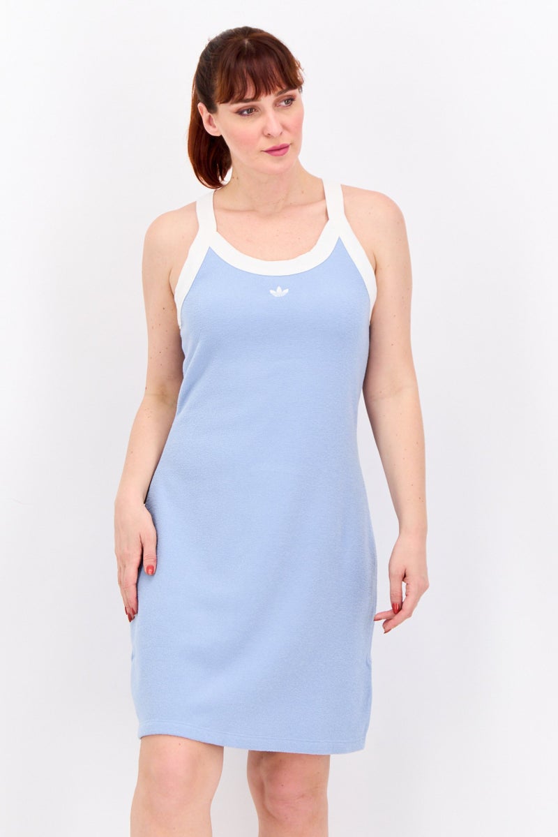 adidas Originals Women Sportswear Fit Outdoor Mini Dress, Blue  - Image 1