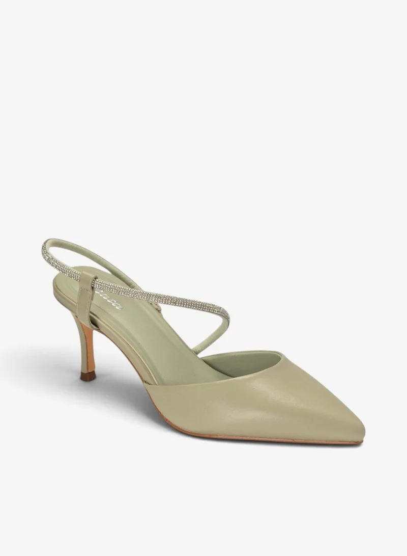 Bata Pointed Slingback Heel Shoes