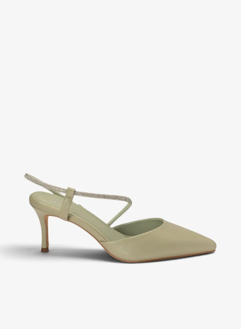 Bata Pointed Slingback Heel Shoes