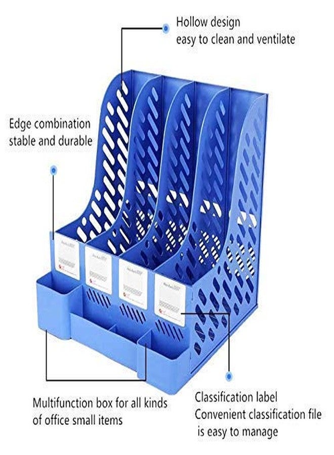 oddpod™ Math Expandable Metal Bookend 3 Compartments with Pen Holder, Storage Case & Hook/Multifunctional Desktop Stationery Storage Case for Office, Home, Living Room, School & Library - Green - Image 2