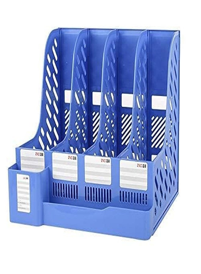 oddpod™ Math Expandable Metal Bookend 3 Compartments with Pen Holder, Storage Case & Hook/Multifunctional Desktop Stationery Storage Case for Office, Home, Living Room, School & Library - Green - Image 1