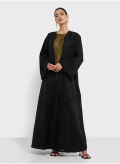 hayas closet Lace detailed Abaya with Sheila  - Image 5