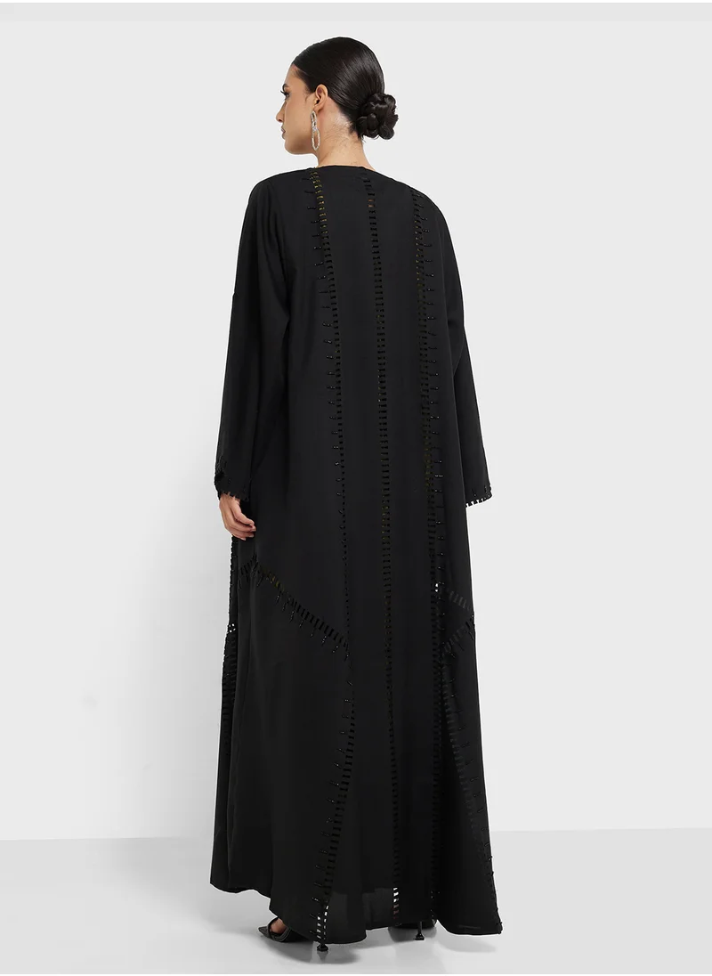 hayas closet Flared Sleeve Abaya