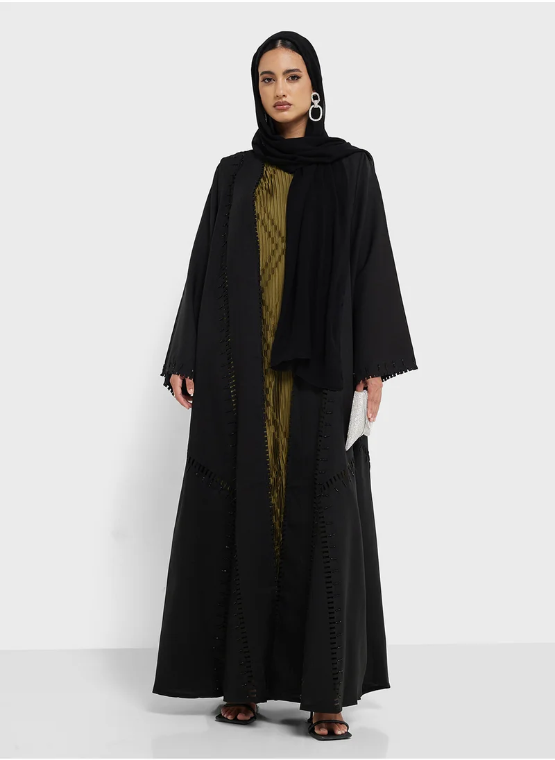hayas closet Flared Sleeve Abaya