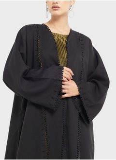 hayas closet Lace detailed Abaya with Sheila  - Image 3