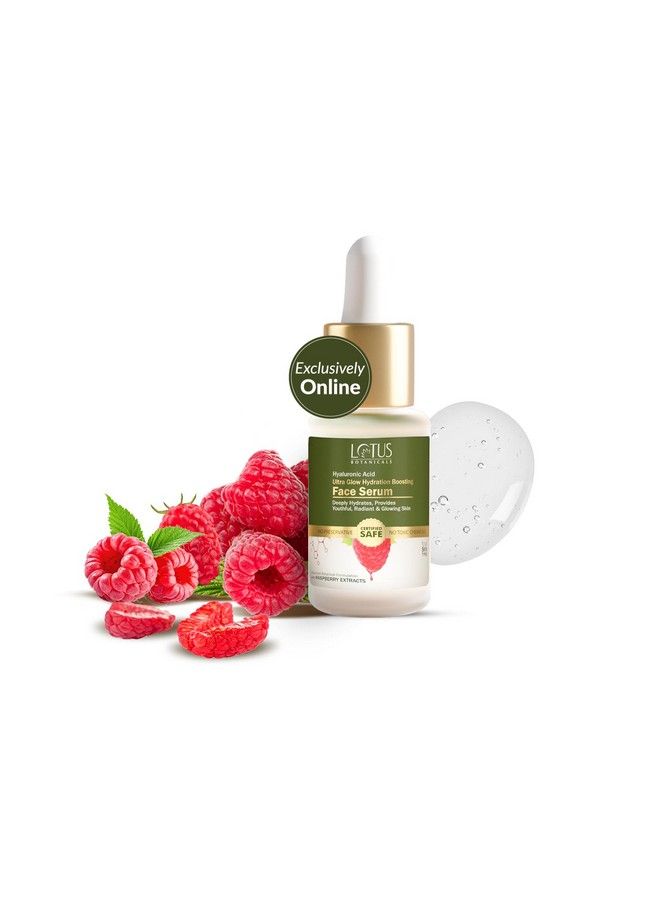 LOTUS BOTANICALS Hyaluronic Acid & Raspberry Ultra Glow & Hydration Boosting Serum ; All Skin Type;Paraben & Sulphate Free; 14Ml  - Image 2