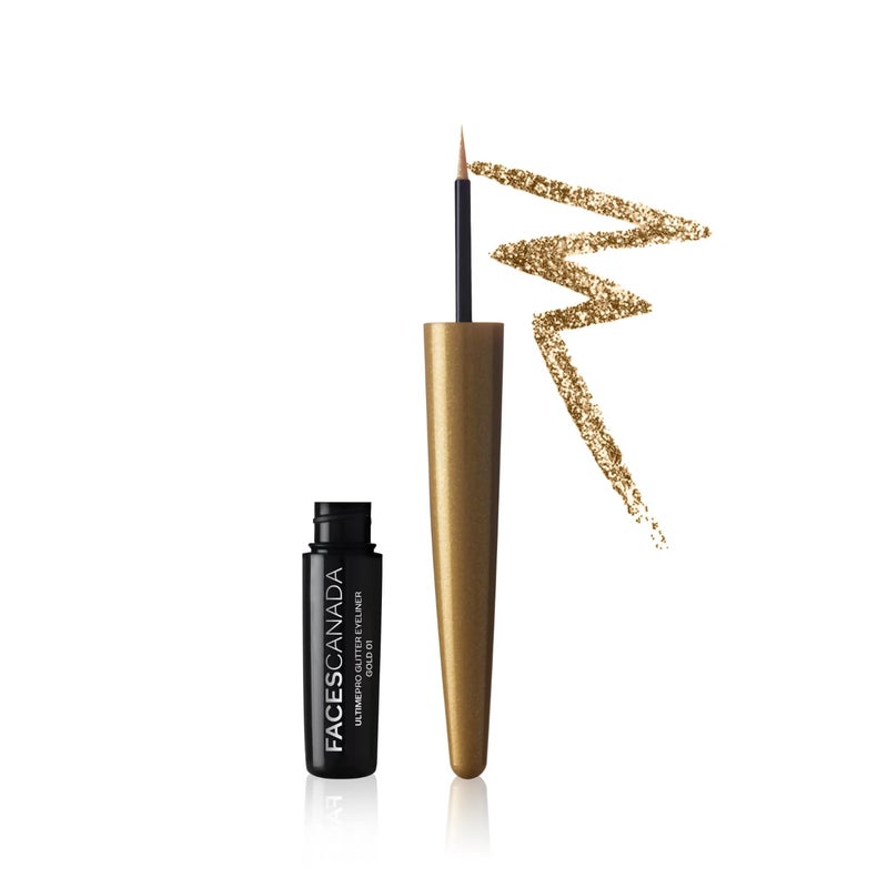 FACESCANADA Ultime Pro Glitter Eyeliner Gold 01 1.7ml - Image 1