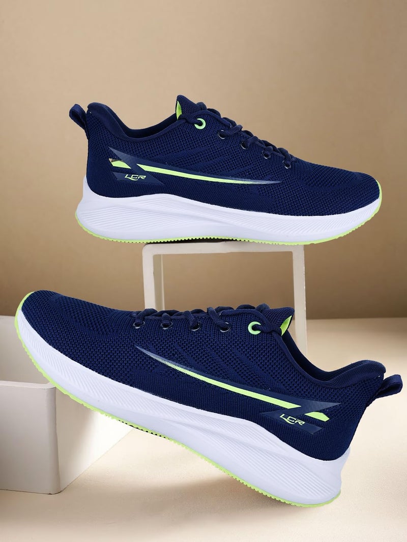 Lancer Mens BOSS-2NBL-PGN Navy Running Shoe, 10 - Image 5