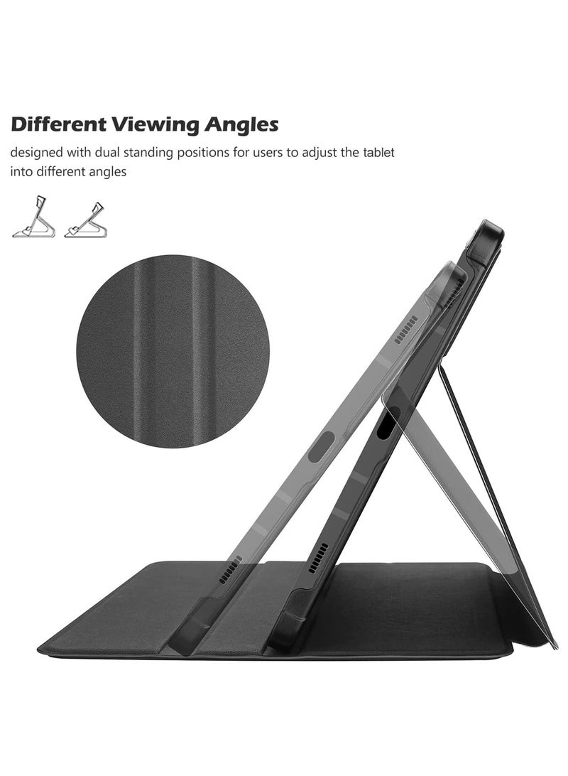 Procases Galaxy Tab S8 Plus/S7 Plus Case 12.4" 2022 2020 with S Pen Holder, Slim Stand Protective Folio Case Smart Cover for X800/X806/T970/T975/T976/T978 -Black - Image 4