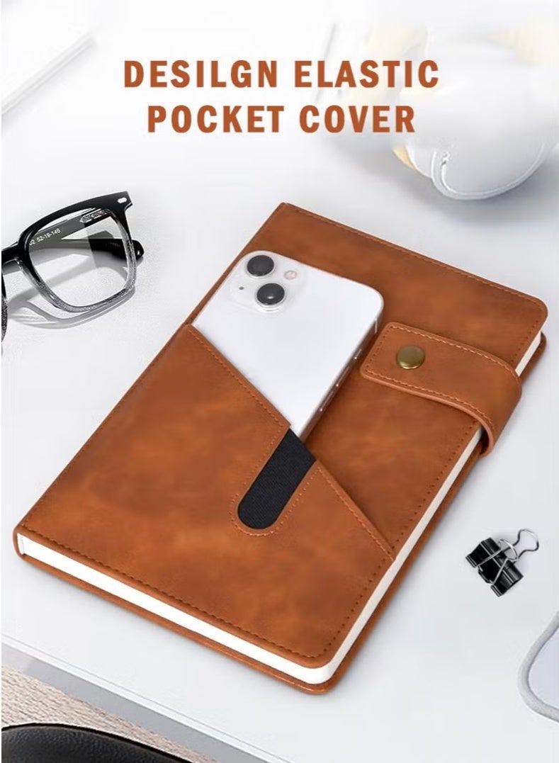 BiuTFon A5 Notebook with Pen, Hardcover Notebook with Pocket, Ruled Notepad School Supplies for Office Office, Business Travel - Image 5