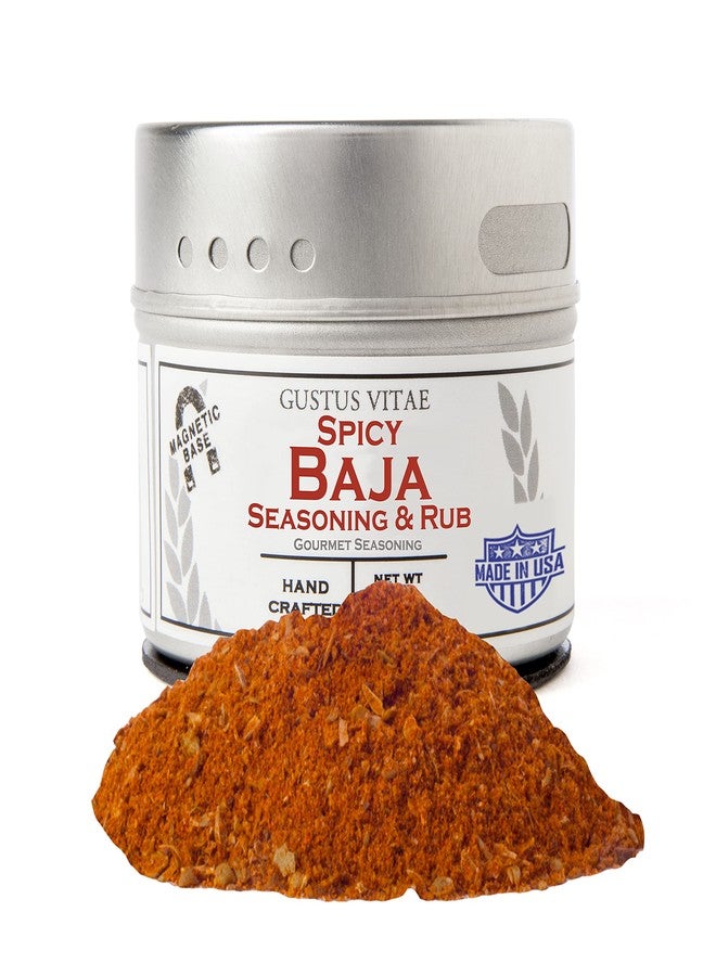 GUSTUS VITAE Spicy Baja Seasoning | Authentic Artisanal Spice Blend | All Natural, Non GMO | Hand Crafted in Small Batches | Made in USA | Sustainably Sourced, Ultra Premium Gourmet Seasoning | GLP-1 Friendly | Magnetic Tin | Gustus Vitae | #54 - Image 1