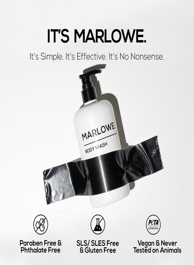 MARLOWE. Men's Body Wash, Refreshing Shower Gel, Santal, 15 oz Pump - Image 3