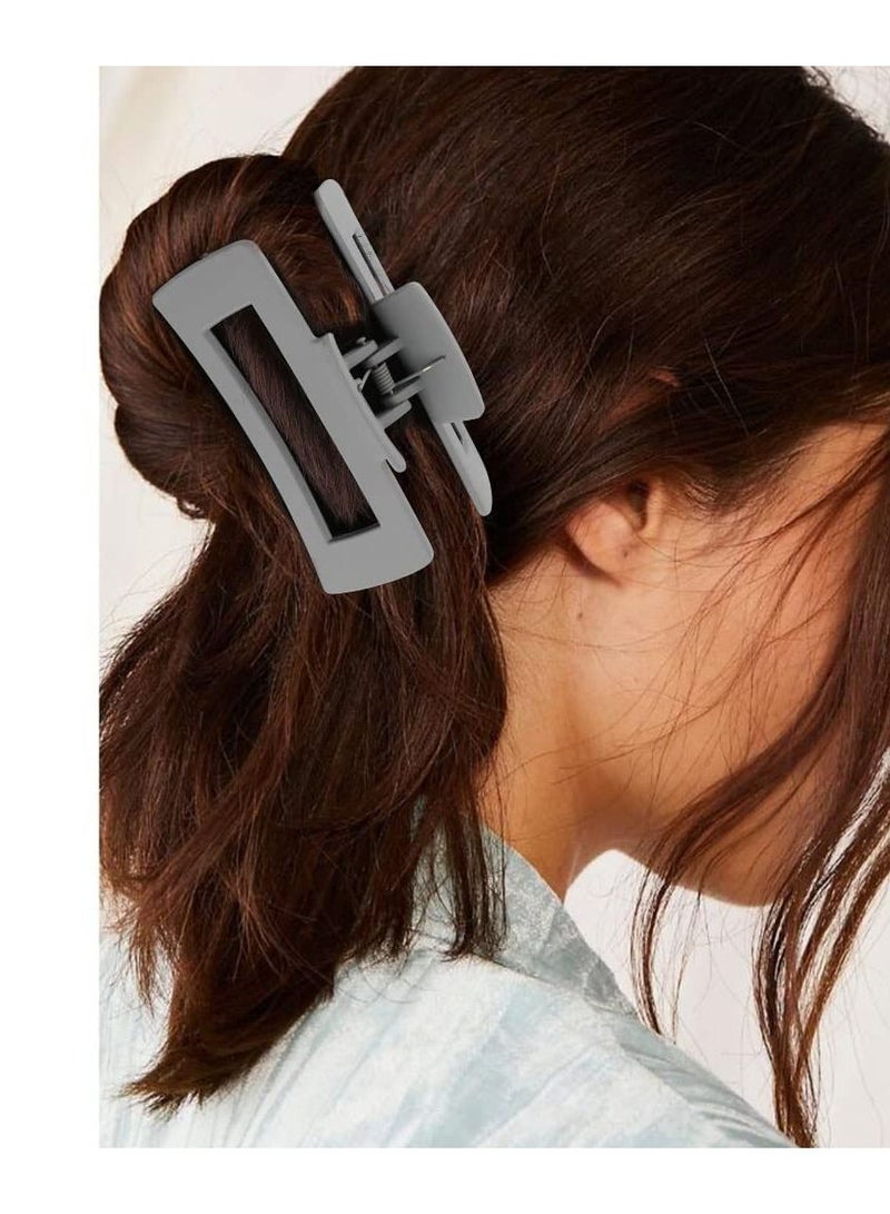 ORiTi Hair Claw Clips 4 PCS, Hair Clips for Thick Hair Acrylic Rectangular Jaw Clips Big Hair Clips Gifts for Women - Image 3