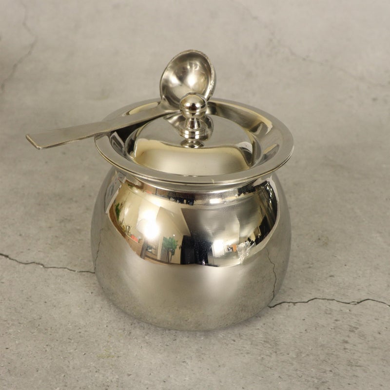 Spillbox Stainless Steel Ghee Pot with Spoon|Oil Pot|Storage Container with Spoon|Ghee Serving Container for Kitchen [Weight: 210g] - Image 5