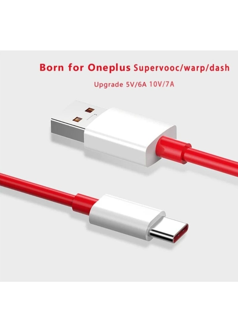 ELTRAZONE "Super-Fast USB Type-C Charging Cable – Red, Compatible with OnePlus 11, 10 Pro, 9 Series, and More" - Image 3