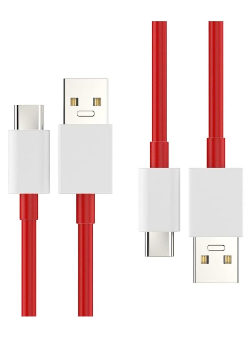 ELTRAZONE "Super-Fast USB Type-C Charging Cable – Red, Compatible with OnePlus 11, 10 Pro, 9 Series, and More" - Image 2