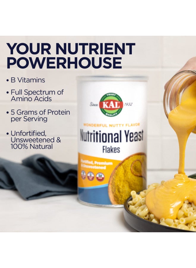 KAL KAL Imported Nutritional Yeast Flakes, Unfortified & Unsweetened Fine Flakes, 100% Natural Source of Amino Acids & B Vitamins, Great Nutty Flavor, Non-GMO & Vegan, Approximately 22 Servings, 7.8oz - Image 4