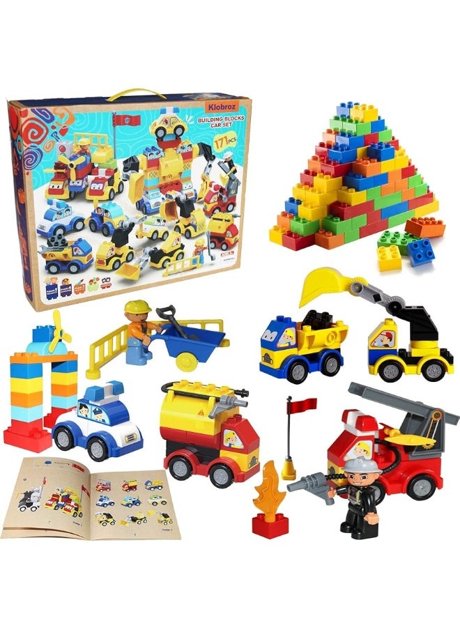Klobroz Building Blocks for Toddlers 25 171 Pieces Building Blocks Car Set for Kids Classic Large Building Bricks Compatible with All Major Brands Educational Toys Blocks for All Ages  - Image 4