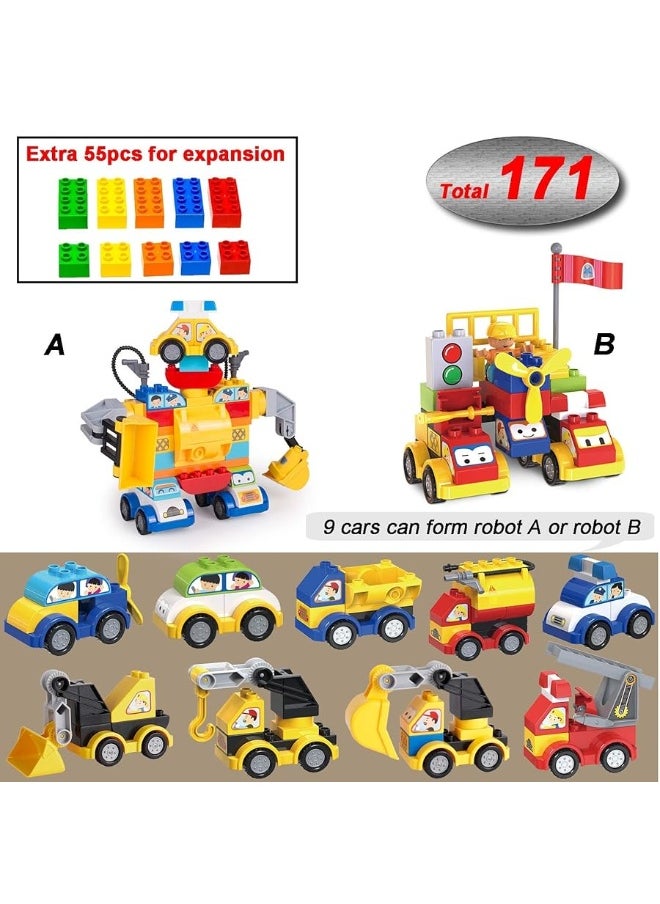 Klobroz Building Blocks for Toddlers 25 171 Pieces Building Blocks Car Set for Kids Classic Large Building Bricks Compatible with All Major Brands Educational Toys Blocks for All Ages  - Image 5