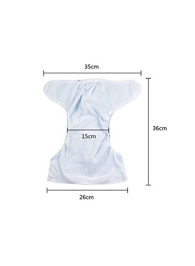 Tinny Tots Cloth Diaper Reusable Nappy Washable Free Size Adjustable Waterproof (Blue) - Image 3