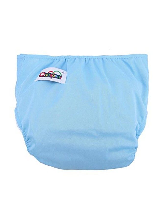 Tinny Tots Cloth Diaper Reusable Nappy Washable Free Size Adjustable Waterproof (Blue) - Image 4