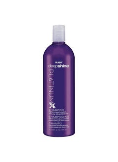 Rusk Deepshine Platinumx Shampoo 33.8 Oz Gentle Cleansing Shampoo Brightening Boost For Platinum Silver Gray White And Blonde Hair Removes Yellows To Brighten Hair  - Image 2