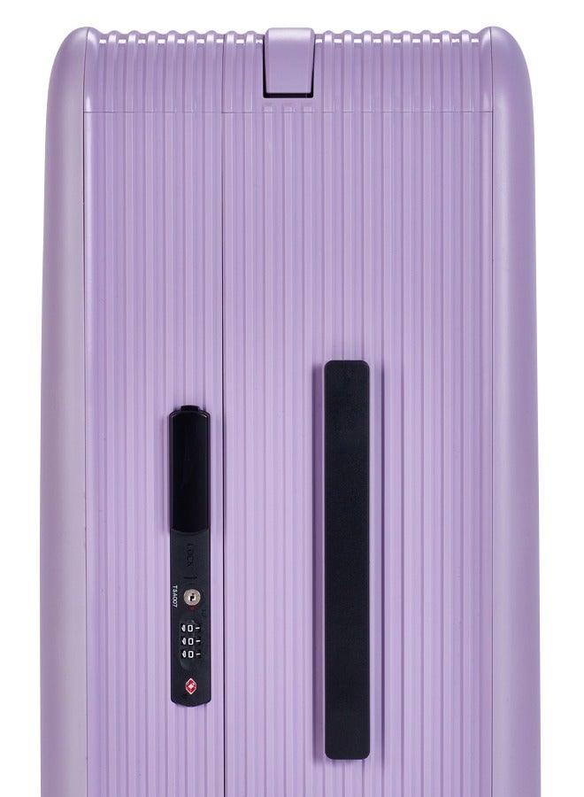 LIMRA Travel Bag From Limra Made Of PC Cabin Carry Check-In Luggage Trolley Size 20 inch Color Purple - Image 4