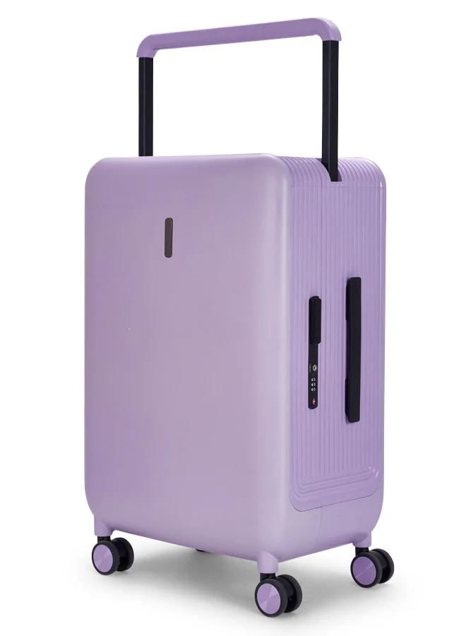 LIMRA Travel Bag From Limra Made Of PC Cabin Carry Check-In Luggage Trolley Size 20 inch Color Purple
