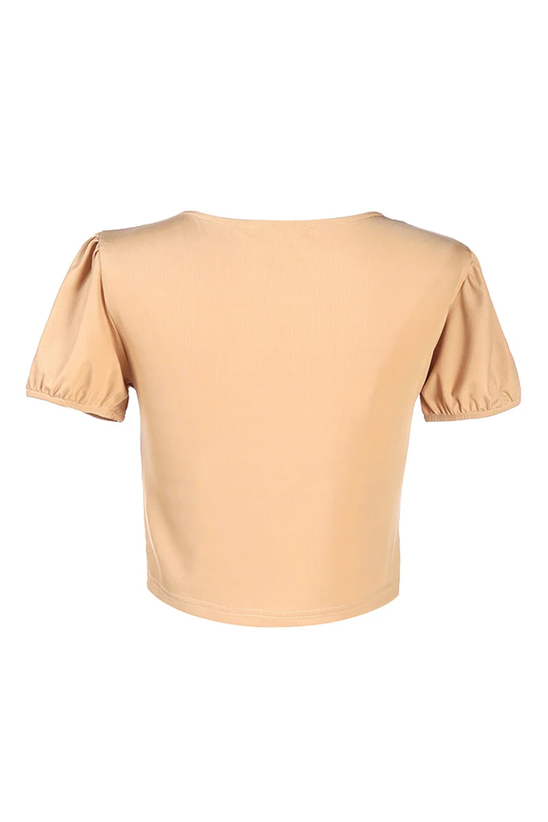 London Rag Pleated V Neck Top