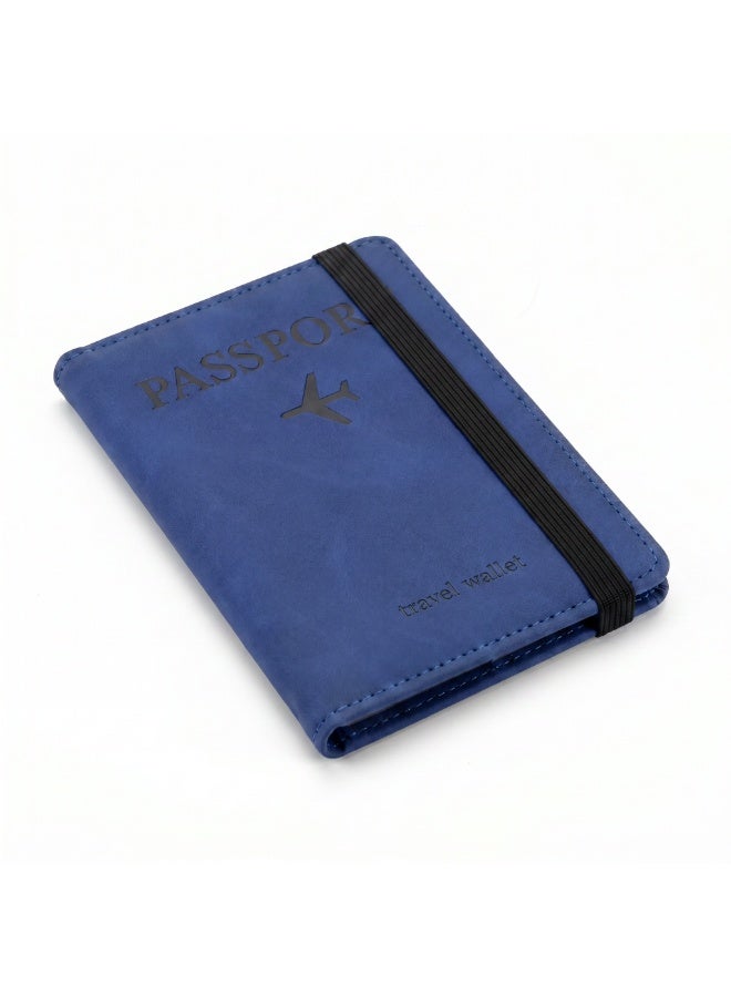 Premium Travel Wallet & Passport Holder with Elastic Band | Water-Resistant Organizer with 4 Card Slots & 2 SIM Pockets - Image 1