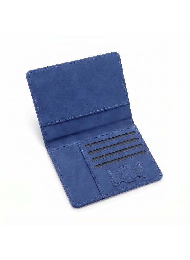 Premium Travel Wallet & Passport Holder with Elastic Band | Water-Resistant Organizer with 4 Card Slots & 2 SIM Pockets - Image 5