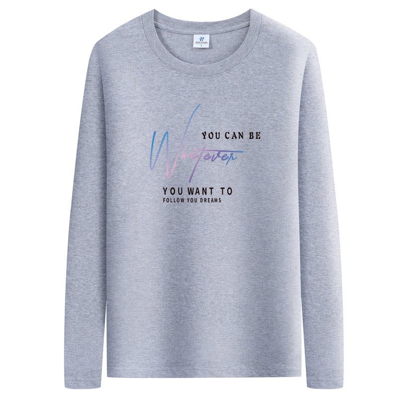 Autumn Long-Sleeved T-Shirt Men's Trbottomy Brand Loose Round Neck Casual Bottoming Shirt 2025 Spring and Autum New Pure Cotton T-Shirt for Men - Image 4