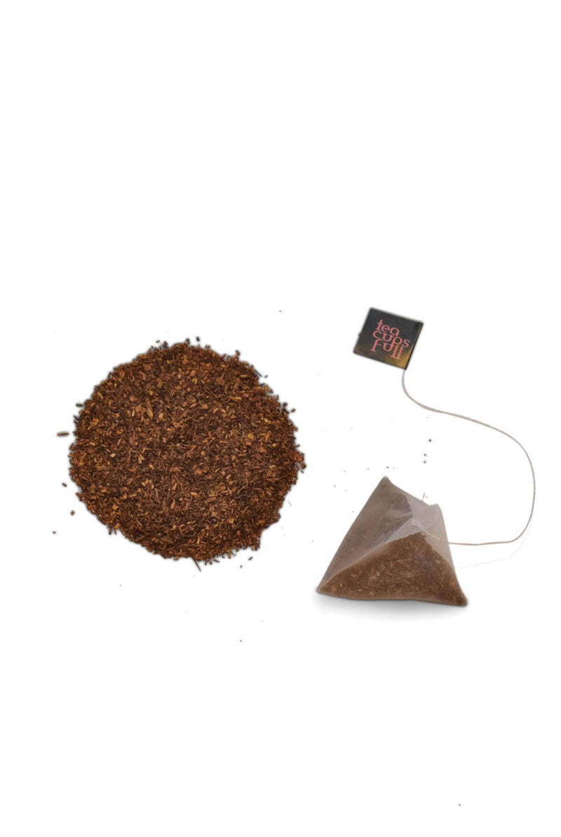 Teacupsfull Pyramid Tea Bags - Rooibos Tea, South African Red Tea, 16 Individually Enveloped Tea Bags - Image 4