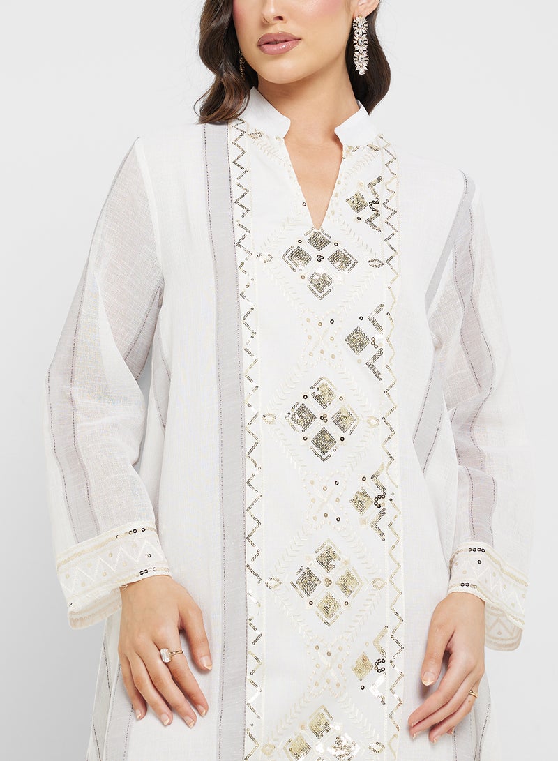 Khizana Embroidered Jalabiya  - Image 3