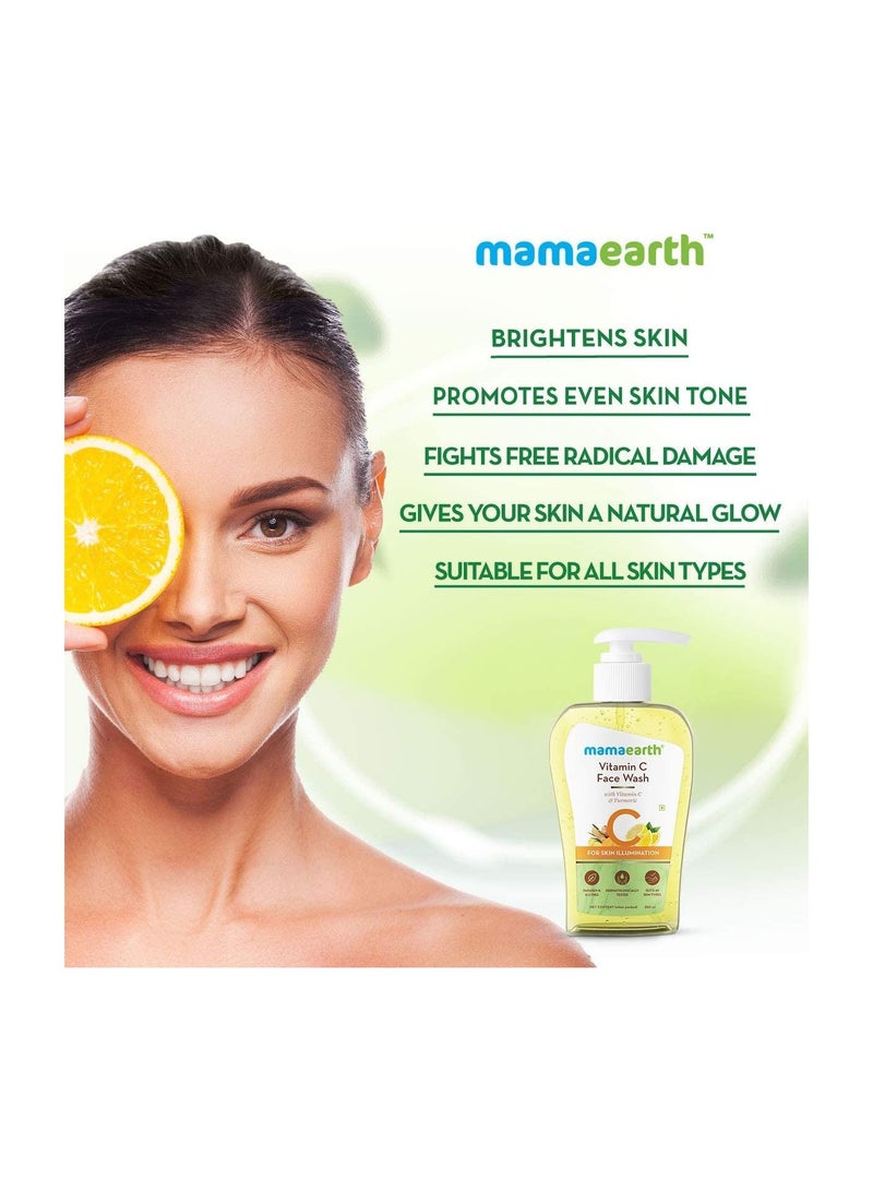 Mamaearth Vitamin C Face Wash for Women and Men 250ml. - Image 2