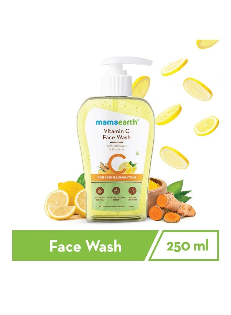 Mamaearth Vitamin C Face Wash for Women and Men 250ml. - Image 3