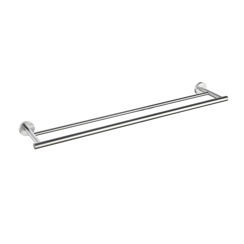 Miyili 30Inch Bathroom Double Towel Bar Brushed Stainless Steel Bath Towel Rack Holder Wall Mount A01N75B