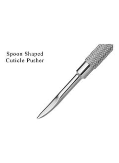 NIBEMINENT Double Sided Stainless Steel Nail Cuticle Pusher Tool Silver  - Image 2