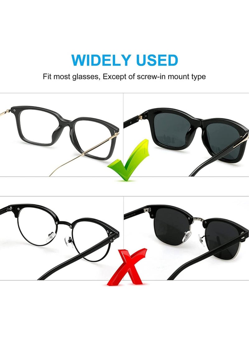 Captaintech - Eyeglass Nose Pads, Soft Silicone Adhesive Glasses, Anti-Slip Heighten Air Chamber Nose Pads, Design More Soft and Comfortable for Full Plastic Frames, Eyeglasses, Sunglasses 20 Pairs - Image 1