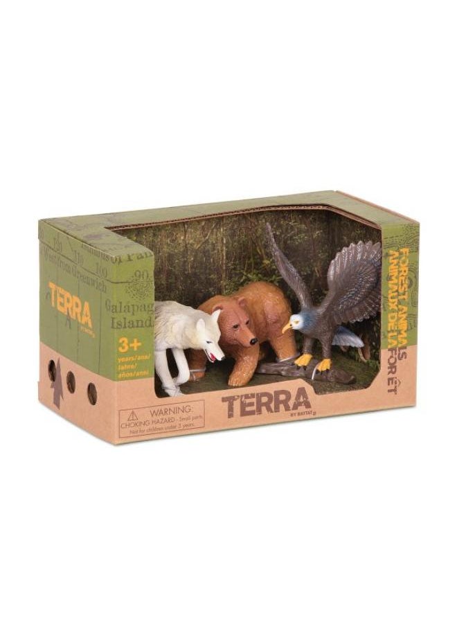 Terra FOREST ANIMALS (WOLF, BEAR & EAGLE)  - Image 1