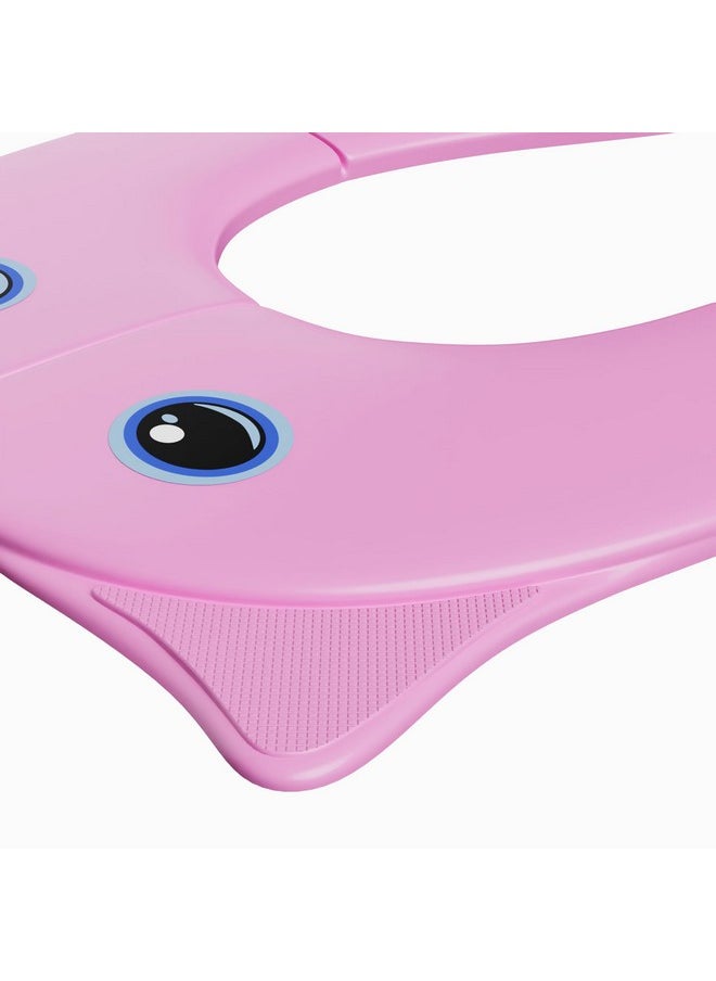 Techhark TECHHARK® Baby Potty Training Toilet Seat for Boys And Girls Kids, Non-Slip with Splash Guard, Fits Round & Oval Toilets, (TRAVEL PINK)  - Image 5
