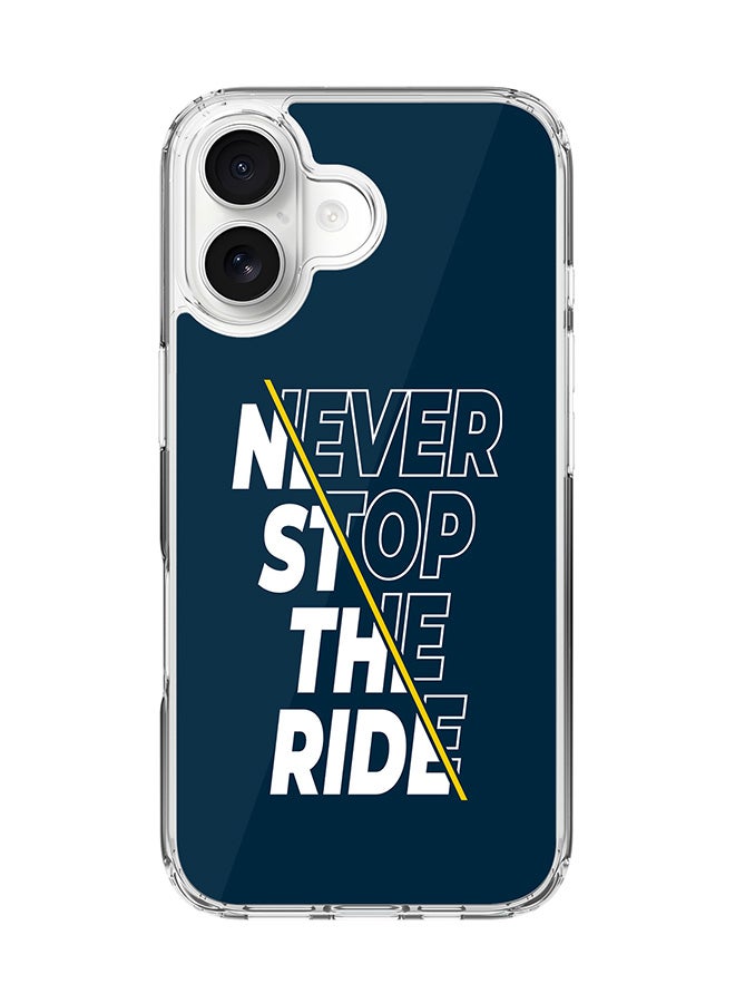 Stylizedd Classic Clear MagSafe Case for iPhone 17 , Hybrid Soft Case Flexible Edges Anti Drop TPU PC Gel Thin Transparent Cover [ Designed for iPhone 17 ] - Never stop the ride
